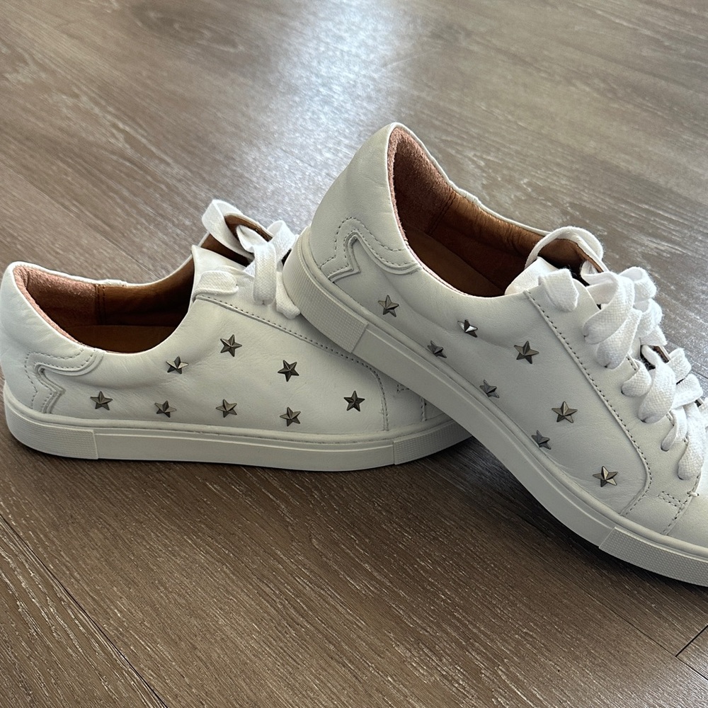 Frye White Star-Studded Sneakers - Like new!